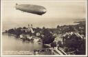 Friedrichshafen am Bodensee - Graf Zeppelin in voller Fahrt - Foto-AK