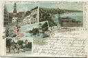 Postkarte - Überlingen - Hofstadt - Hafen mit St. Johannsturm
