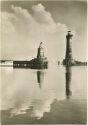 Lindau der Hafen - Original-Photographie Lotte Eckener - Foto-AK Grossformat