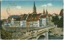 Postkarte - Ulm - Donaubrücke - Feldpost 