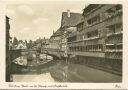 Nürnberg - Pegnitz - Fleischbrücke - Foto-AK