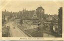 Postkarte - Nürnberg - Partie an der Maxbrücke