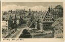 Nürnberg - Blick zur Burg - Foto-Ansichtskarte