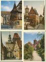 Rothenburg - 12 Farbfotografien 10cm x 8cm in einem leicht lädierten Mäppchen