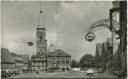 Schwabach - Marktplatz mit Rathaus und St. Johanniskirche - Foto-AK