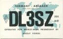 QSL - Funkkarte - DL3SZ - 91522 Ansbach-Eyb