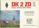 QSL - QTH - Funkkarte - DK2ZD - Burgbernheim - 1970