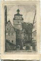 Postkarte - Rothenburg ob der Tauber - Weisser Turm