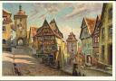 Ansichtskarte - Rothenburg ob der Tauber - Plönlein