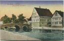 Postkarte - Nordheim vor der Rhön - Johannisbrücke mit Rathaus