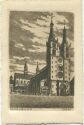 Postkarte - Würzburg - Dom - Original-Radierung - Handabzug