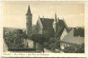 Postkarte - Ochsenfurt - Nikolaus- und dicker Turm mit Landratsamt
