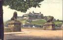 Würzburg - Festung mit der neuen Brücke - Postkarte