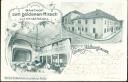 Postkarte - Hildburghausen - Gasthof zum goldenen Hirsch
