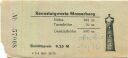 Rennsteigwarte Masserberg - Eintrittskarte 1976
