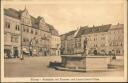 Weimar - Marktplatz mit Brunnen und Lucas-Cranach-Haus - Postkarte