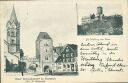 99817 Eisenach - Hotel Reichskanzler Besitzer W. Hellmund - Wartburg von Osten