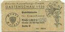 Erfurt - Erfurter Ausstellungs-GmbH Gartenschau 1950 - Eintrittskarte
