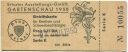 Erfurt - Erfurter Ausstellungs-GmbH Gartenschau 1950 - Eintrittskarte