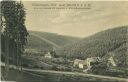 Postkarte - Finsterbergen - Blick ins Leinatal mit Waldburg und Villa Schwarzwaldhaus
