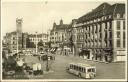 Ansichtskarte - Erfurt - Bahnhofsplatz - Omnibus