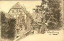 Wartburg - Hof - signiert J. Borchert ca. 1900