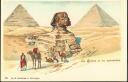 Postcard - Le sphinx et les pyramides
