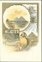 Postkarte - Sphinx - Salut des Pyramides