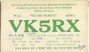 QSL - QTH - Funkkarte - VK5RX - South Australia