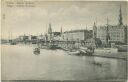 Postkarte - Riga - Hafen-Ansicht