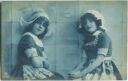 Postkarte - Belgien - Tracht - zwei Mädchen