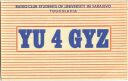 QSL - Funkkarte - YU4GYZ - Bosnien-Herzegowina - Sarajevo
