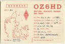 QSL - QTH - Funkkarte - OZ6HD - Denmark - Copenhagen