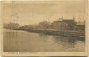 Postkarte - Kalundborg - Havneparti ved Banegaarden