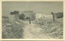 Danzig - Die zerstörte Paradiesgasse mit neuen Hochbauten am Hansaplatz - Foto-AK 1951