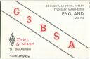 QSL - Funkkarte - G3BSA