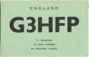 QSL - QTH - Funkkarte - G3HFP - Great Britain