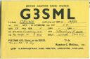 QSL - QTH - Funkkarte - G3SML - Great Britain