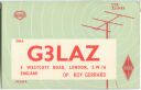 QSL - QTH - Funkkarte - G3LAZ - Great Britain - London