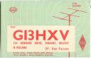 QSL - QTH - Funkkarte - GI3HXV - Irland - Belfast