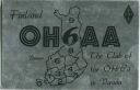 QSL - QTH - Funkkarte - OH6AA - Finnland