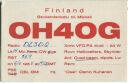 QSL - QTH - Funkkarte - OH4OG - Finnland