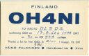 QSL - QTH - Funkkarte - OH4NI - Finnland