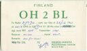 QSL - QTH - Funkkarte - OH2BL - Finnland - Suomi - Helsinki