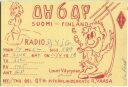 QSL - QTH - Funkkarte - OH6QP - Finnland - Suomi - Vaasa