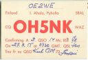 QSL - QTH - Funkkarte - OH5NK - Finnland