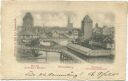 Postkarte - Strassburg bei den gedeckten Brücken