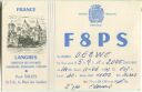 QSL - QTH - Funkkarte - F8PS - France - Langres
