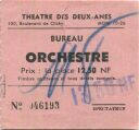 Paris - Theatre des Deux-Anes - 100 Boulevard de Clichy - Orchestre - Prix