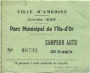 Ville d' Amboise - Parc Municipal de l'Ile-d'Or Annee 1955 - Campeur Auto
